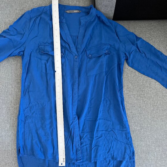 (2for$10) Smart Set Blue Tunic Blouse - Picture 6 of 15